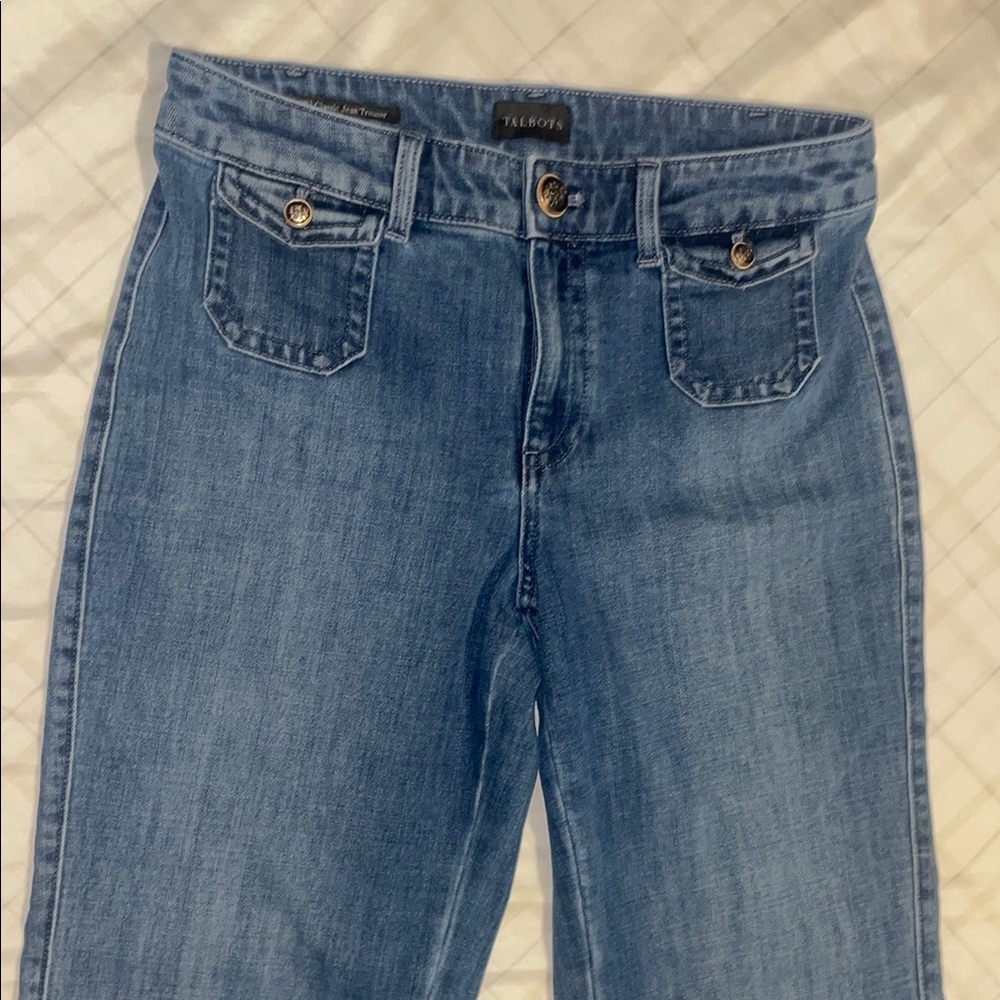 Talbots Blue Straight Leg Jeans Classic Style